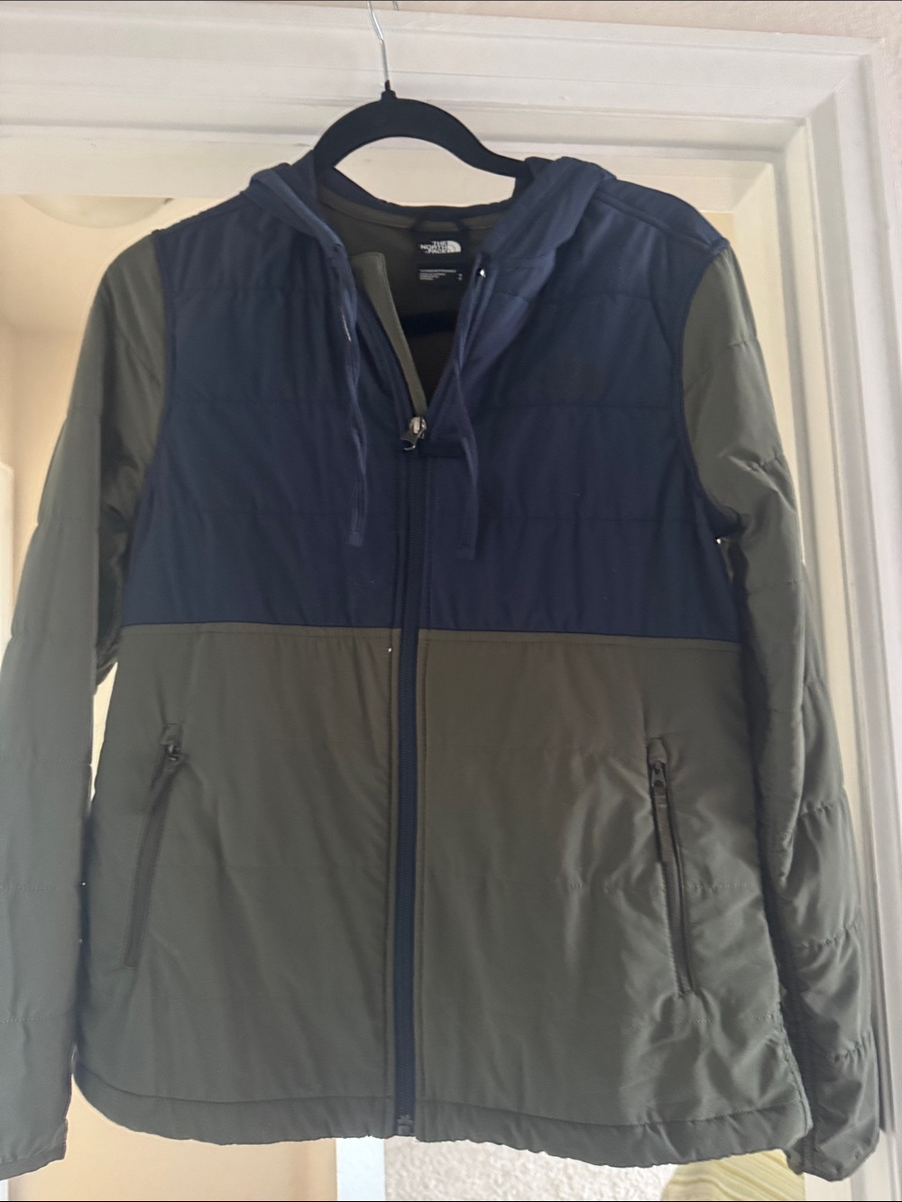 The North Face Women’s Small Navy Olive Insulated Jacket Gorpcore